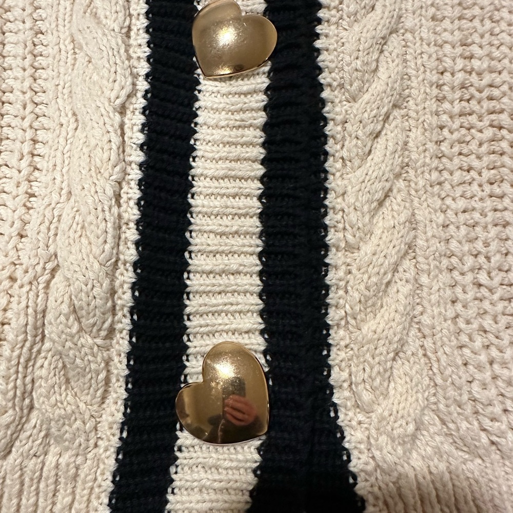 Anthropologie Cream and Black Women's Sweater - Picture 6 of 10